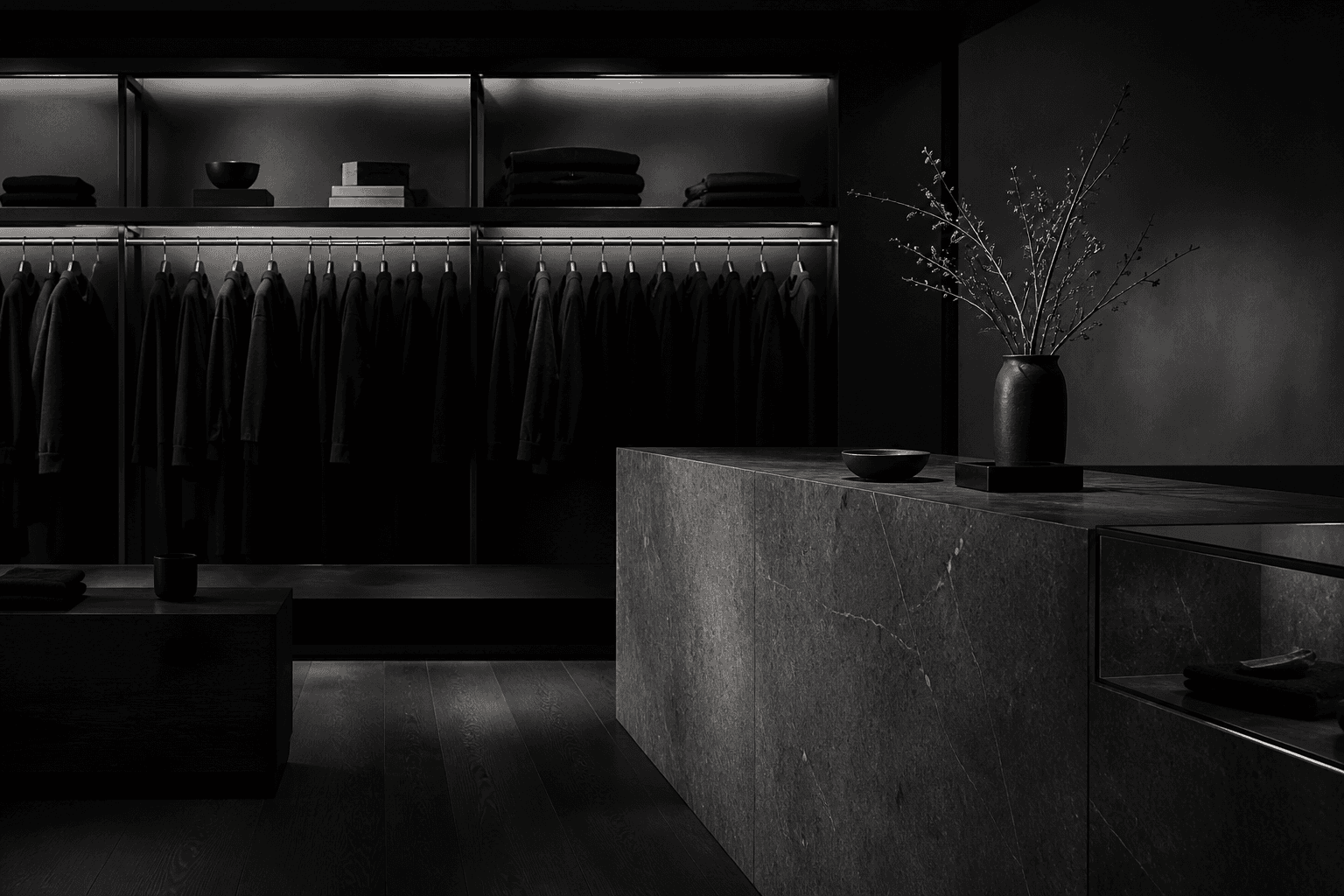 A quiet retail interior